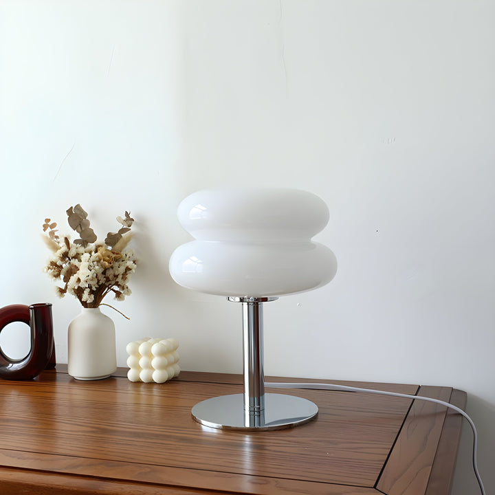 Italian Designer Glass Egg Tarts LED Table Lamp | Kalsten