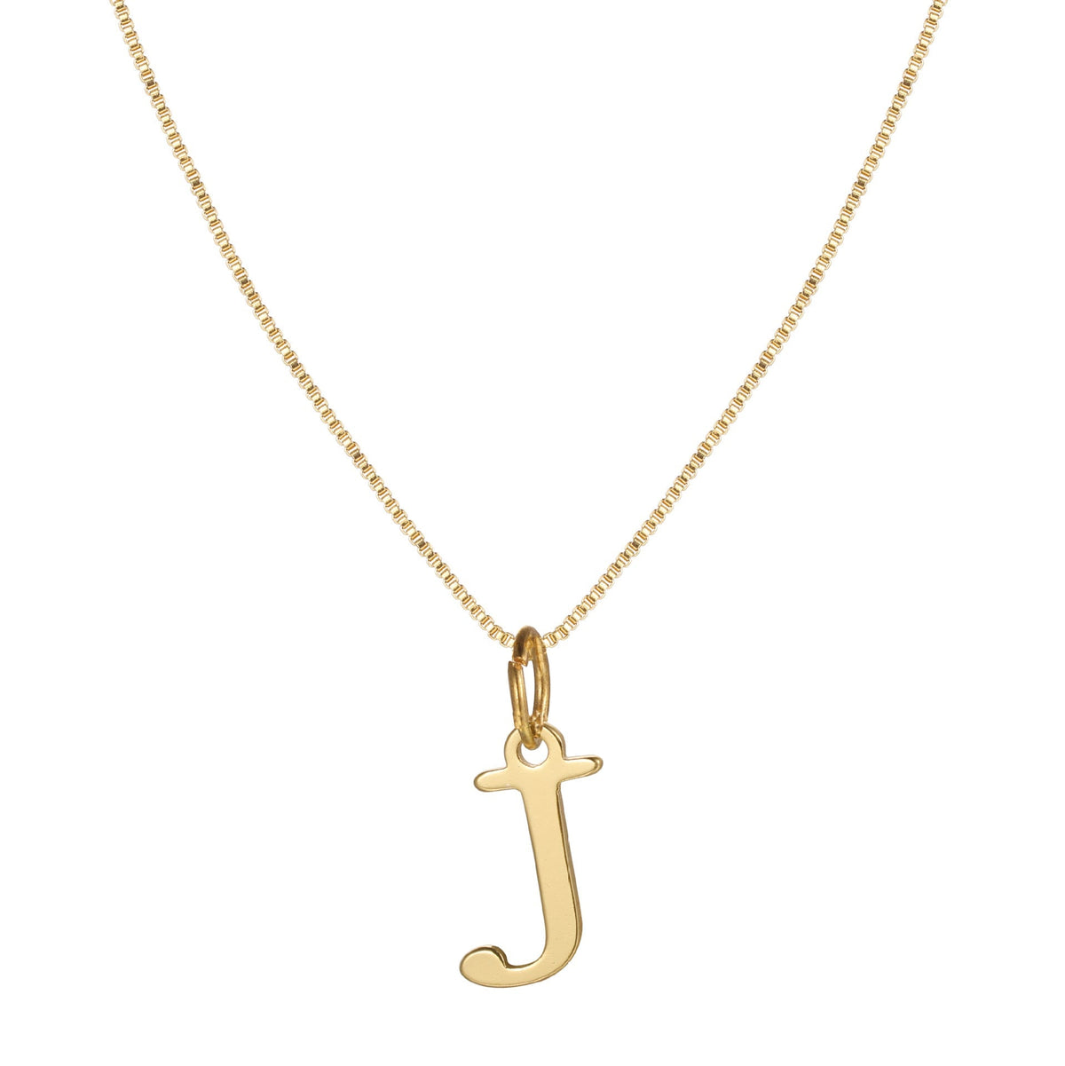 Skanto | 14k Minimal Serif Initial Necklace