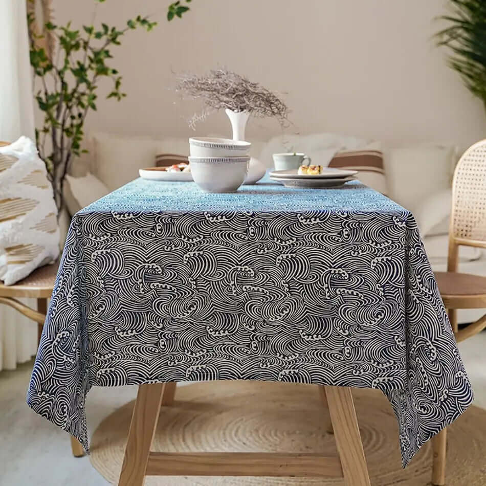 Skanto | Japanese Style Linen Tablecloth