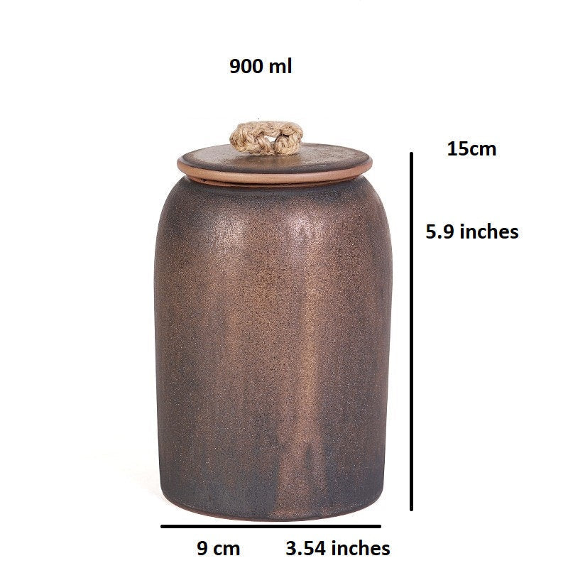 Kalsten | Japanese tea canisters made of ceramics, retro stoneware, airtight, Gong-Fu made of ceramics, for candies, tea ceremony accessories
