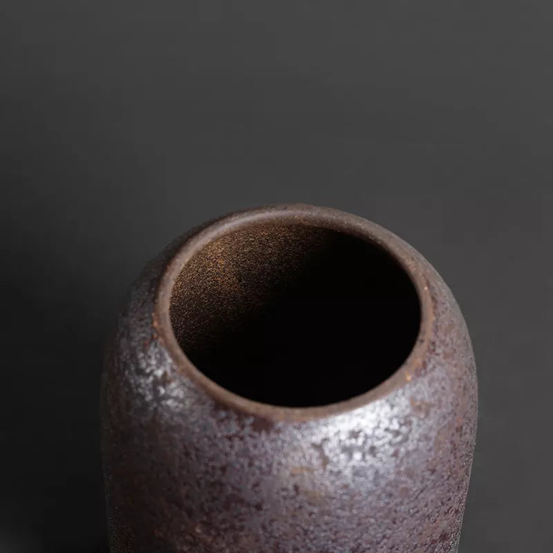 Kalsten | Japanese tea canisters made of ceramics, retro stoneware, airtight, Gong-Fu made of ceramics, for candies, tea ceremony accessories