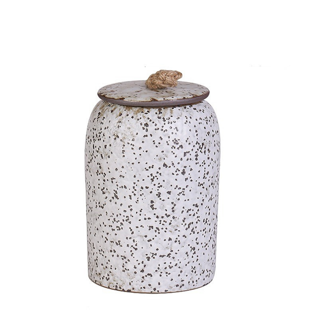 Kalsten | Japanese tea canisters made of ceramics, retro stoneware, airtight, Gong-Fu made of ceramics, for candies, tea ceremony accessories