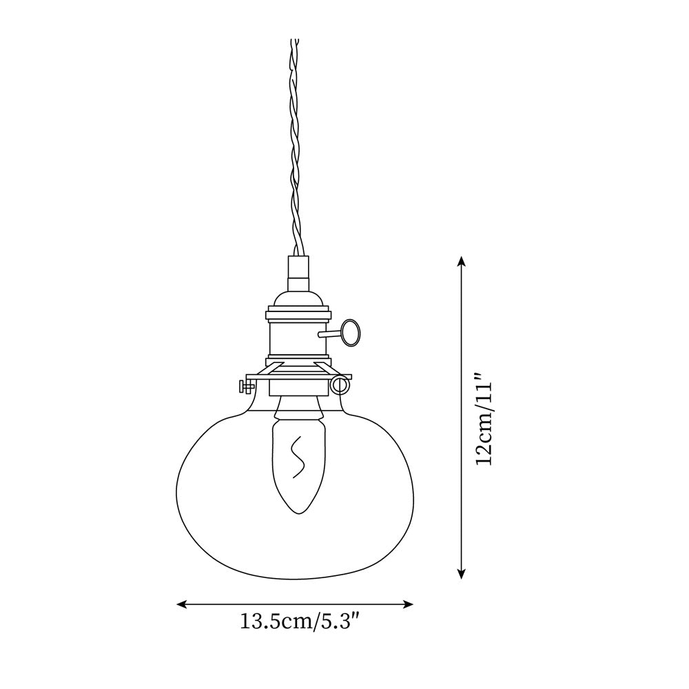 Pendant Light Glass Brass 5.9 In Clear Dining Room Kitchen Island Hanging Ceiling Lamp Adjustable Cord | Kalsten