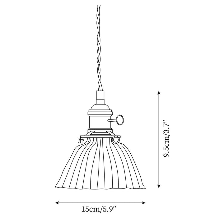 Pendant Light Glass Brass 5.9 In Clear Dining Room Kitchen Island Hanging Ceiling Lamp Adjustable Cord | Kalsten