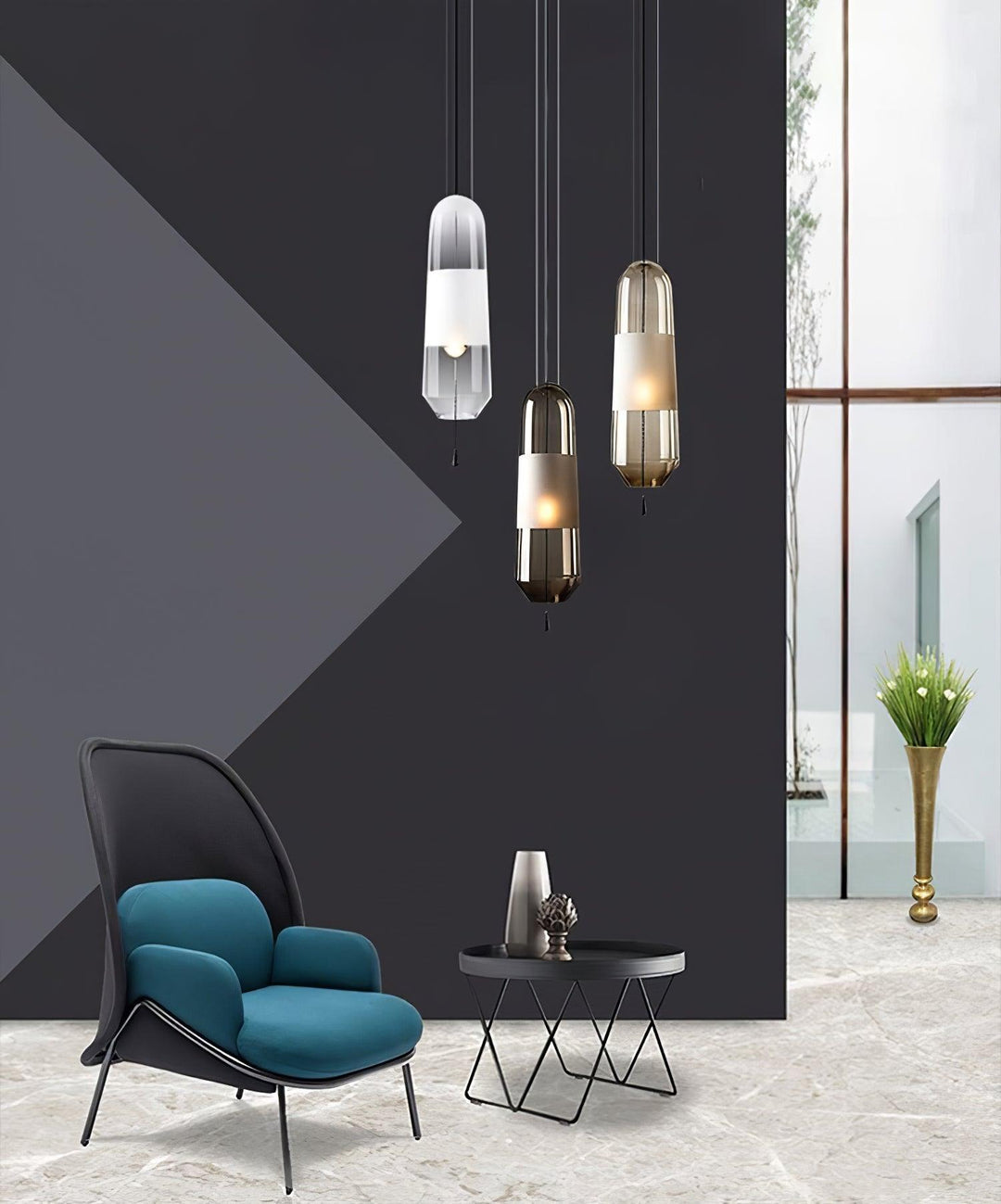 Joanna Glass Pendant Light 4.7' | Kalsten