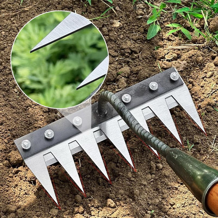 TuinTand Expert – Versatile Hand Rake Made of Carbon Steel for Precision Work | Kalsten