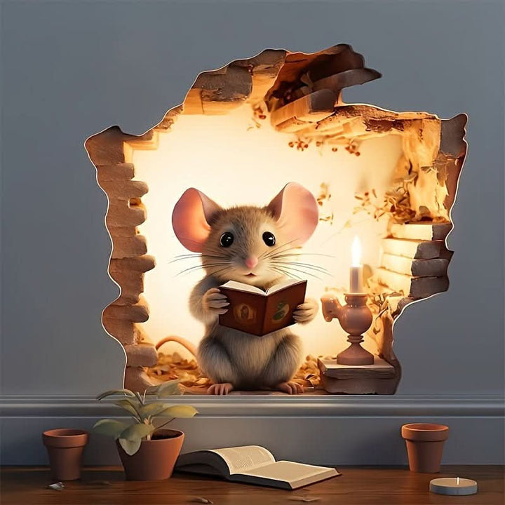 Kalsten | DecoraMice 3D Cartoon Wall Stickers | Adorable Mouse Wall Stickers for Children's Rooms and Living Space Decoration