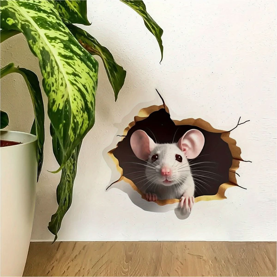 Kalsten | DecoraMice 3D Cartoon Wall Stickers | Adorable Mouse Wall Stickers for Children's Rooms and Living Space Decoration
