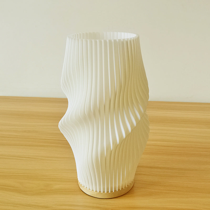 Frenchlight Table Lamp - Elegant Pleated Table Lamp in French Cream for Atmospheric Spaces Kalsten