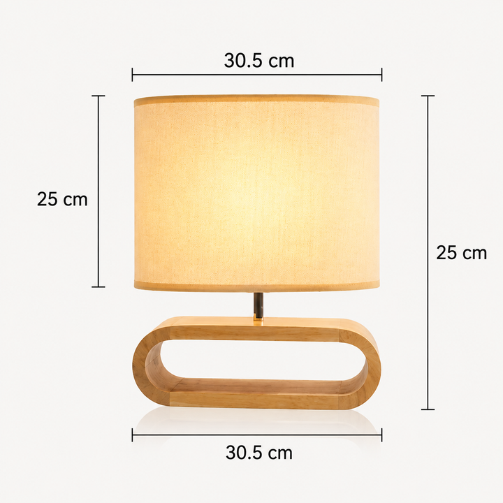 Scandinavian Wooden Table Lamp – Elegant and Handmade Kalsten