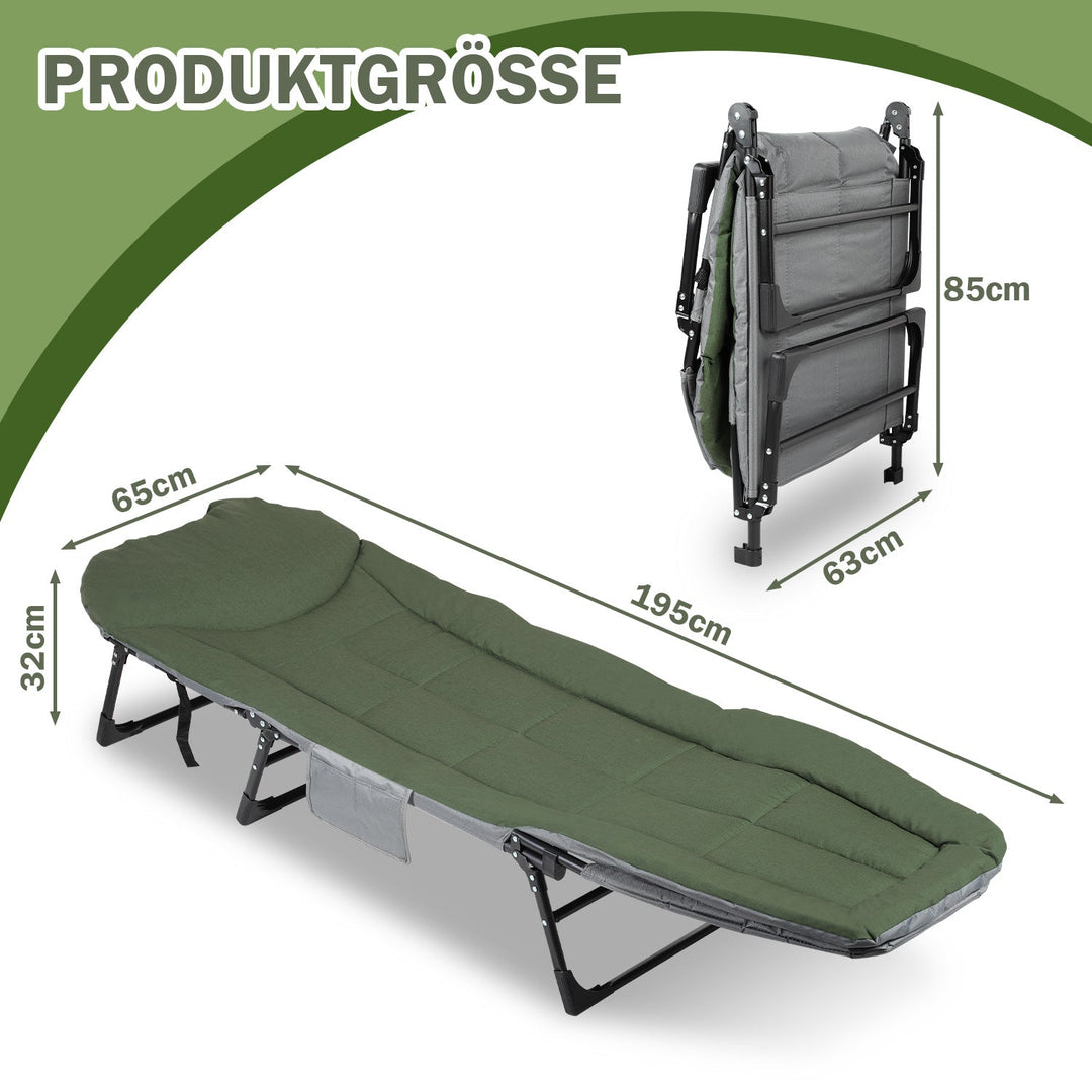 Carp bed fishing bed foldable maximum load 150 kg | Kalsten