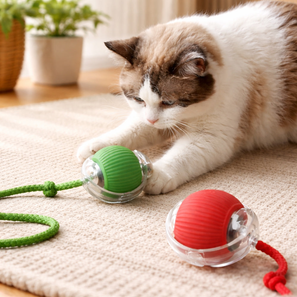 Smart interactive cat ball with string | Kalsten