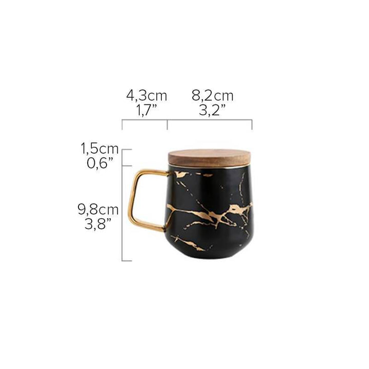 Kintsugi Nordic Ceramic Tall Mug | Kalsten