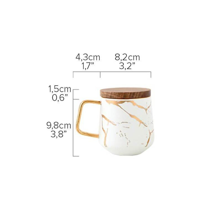 Kintsugi Nordic Ceramic Tall Mug | Kalsten