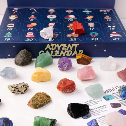 Skanto | GemNova Crystal Advent Calendar – 24-Day Calendar with Natural Stones & Magical Look