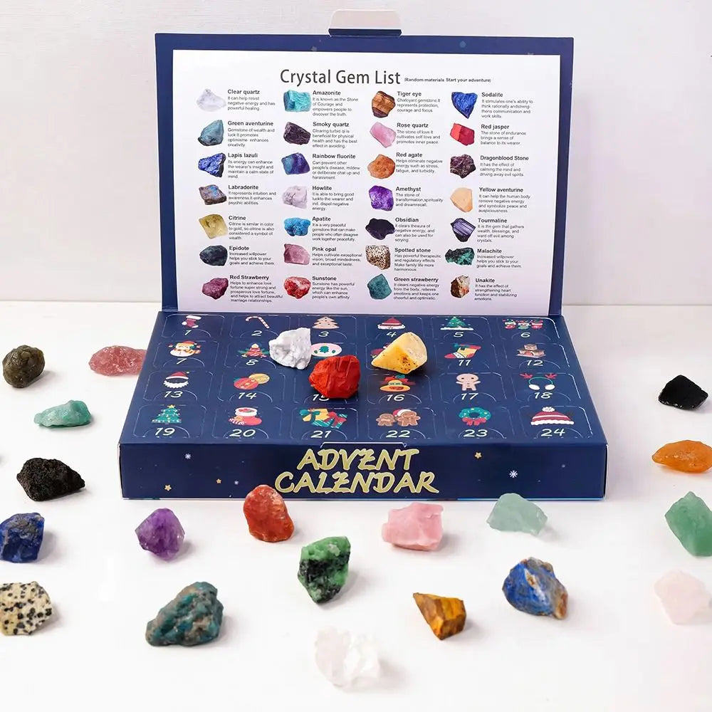Skanto | GemNova Crystal Advent Calendar – 24-Day Calendar with Natural Stones & Magical Look