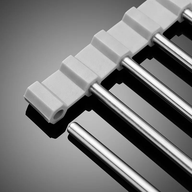 Stainless Steel Kitchen Drain Rack – Collapsible Sink Tray