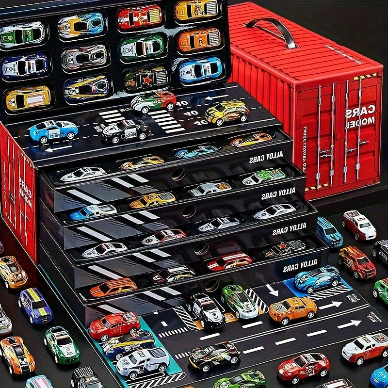 Kalsten | Kids Diecast Car Track Garage Playset