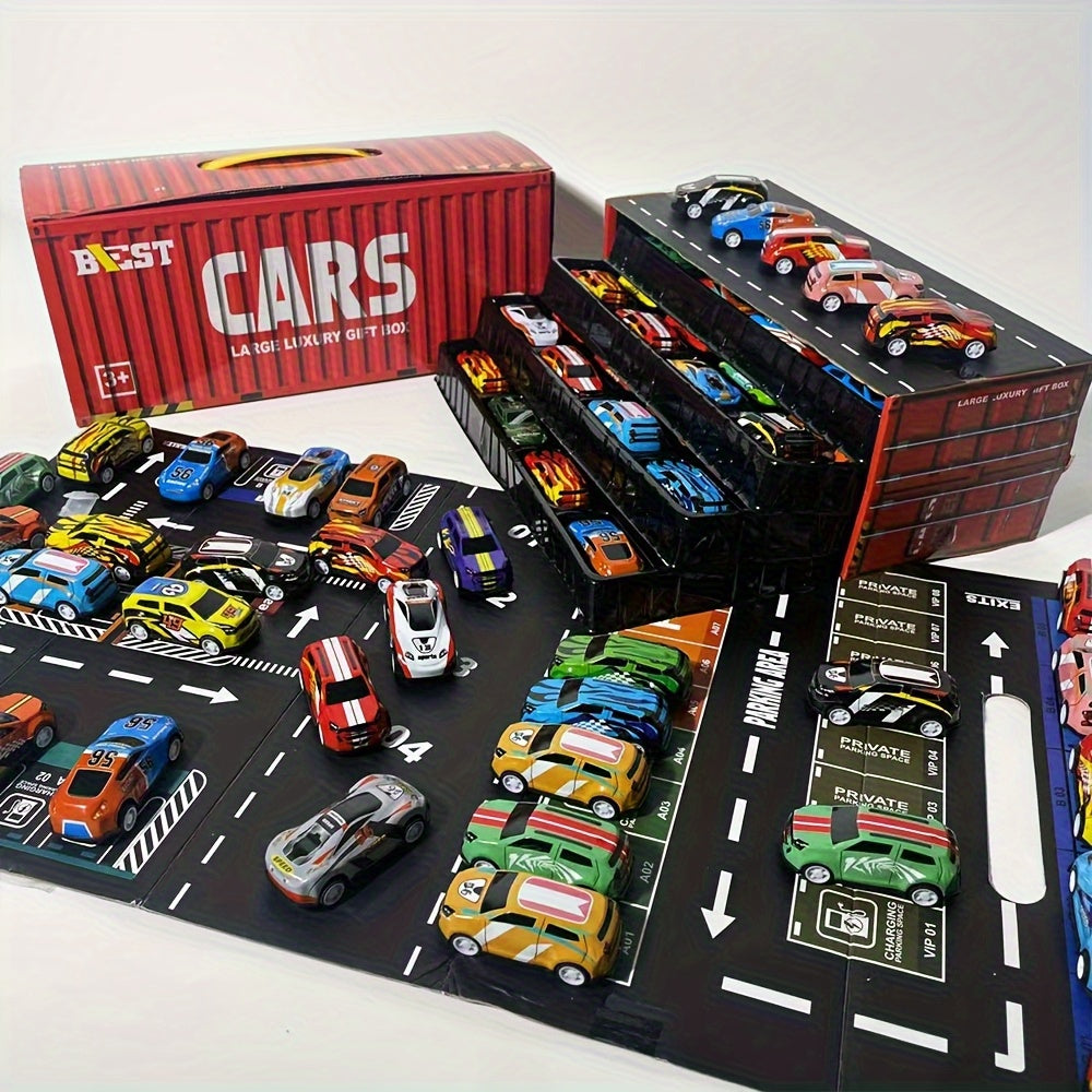 Kalsten | Kids Diecast Car Track Garage Playset