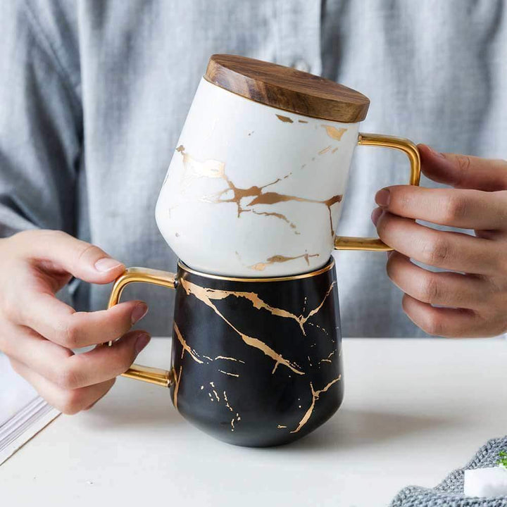 Kintsugi Nordic Ceramic Tall Mug | Kalsten