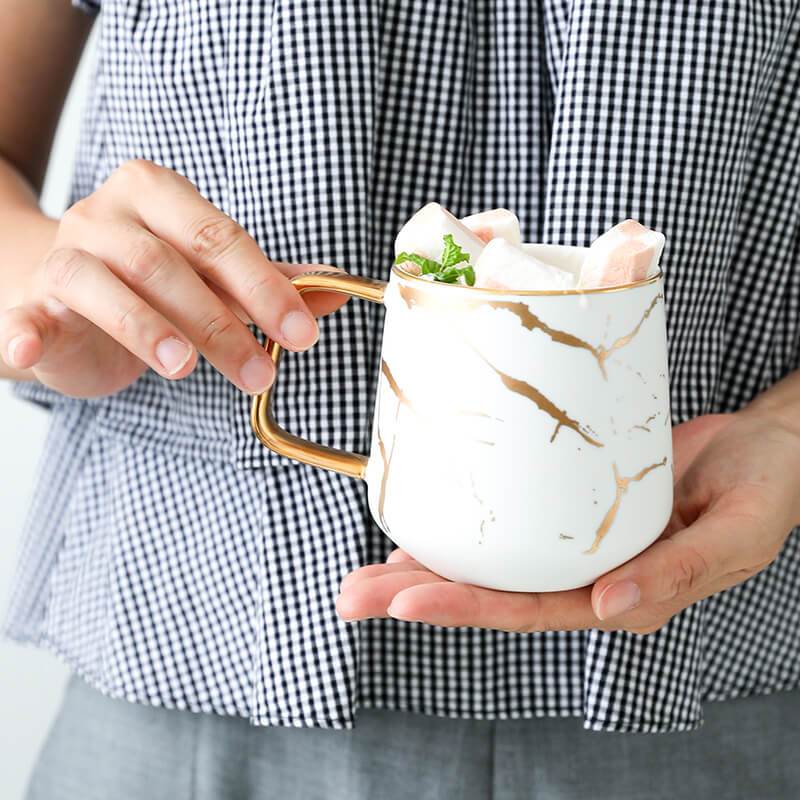 Kintsugi Nordic Ceramic Tall Mug | Kalsten