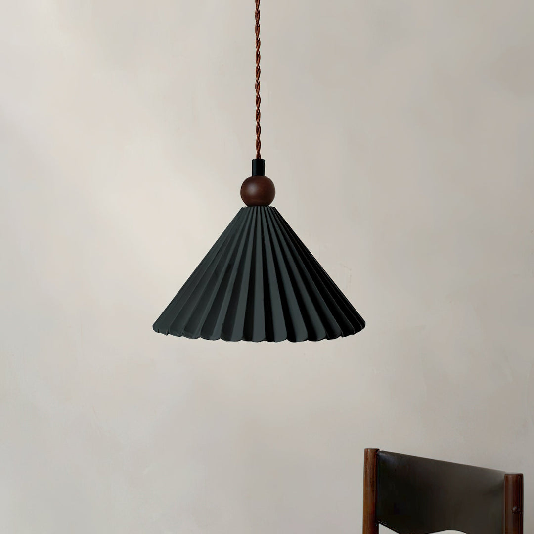 Pendant Light Ceramic Shade 7.8 in Adjustable Blue Dining Kitchen Hanging Ceiling Lamp | Kalsten