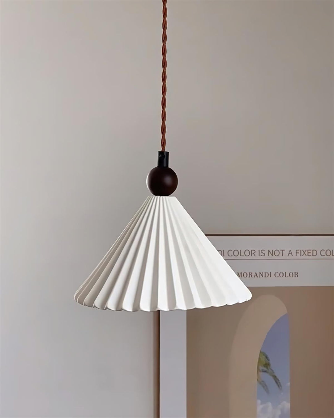 Pendant Light Ceramic Shade 7.8 in Adjustable Blue Dining Kitchen Hanging Ceiling Lamp | Kalsten