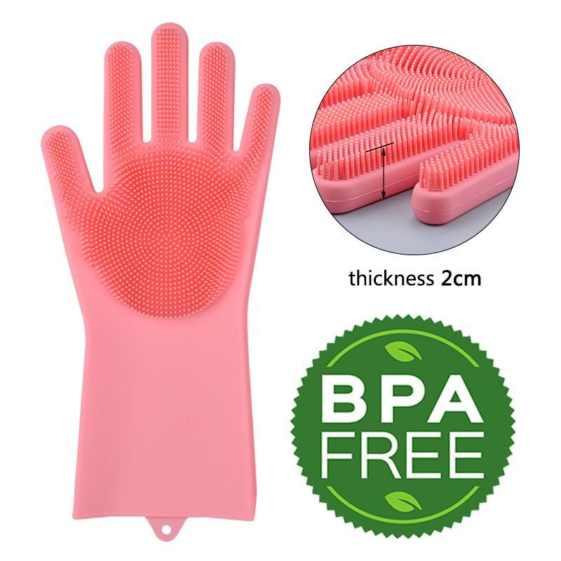 Magic Silicone Cleaning Gloves (in Pair) | Kalsten