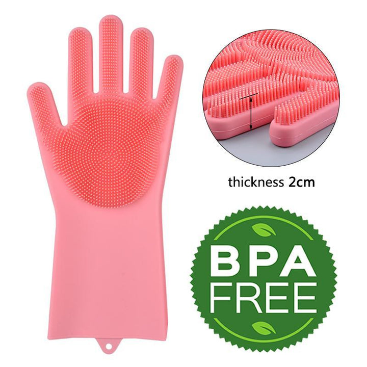 Magic Silicone Cleaning Gloves (in Pair) | Kalsten