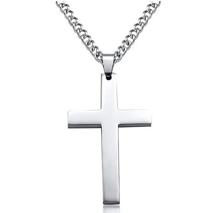 Kalsten | Classic men's necklace with stainless steel cross pendant