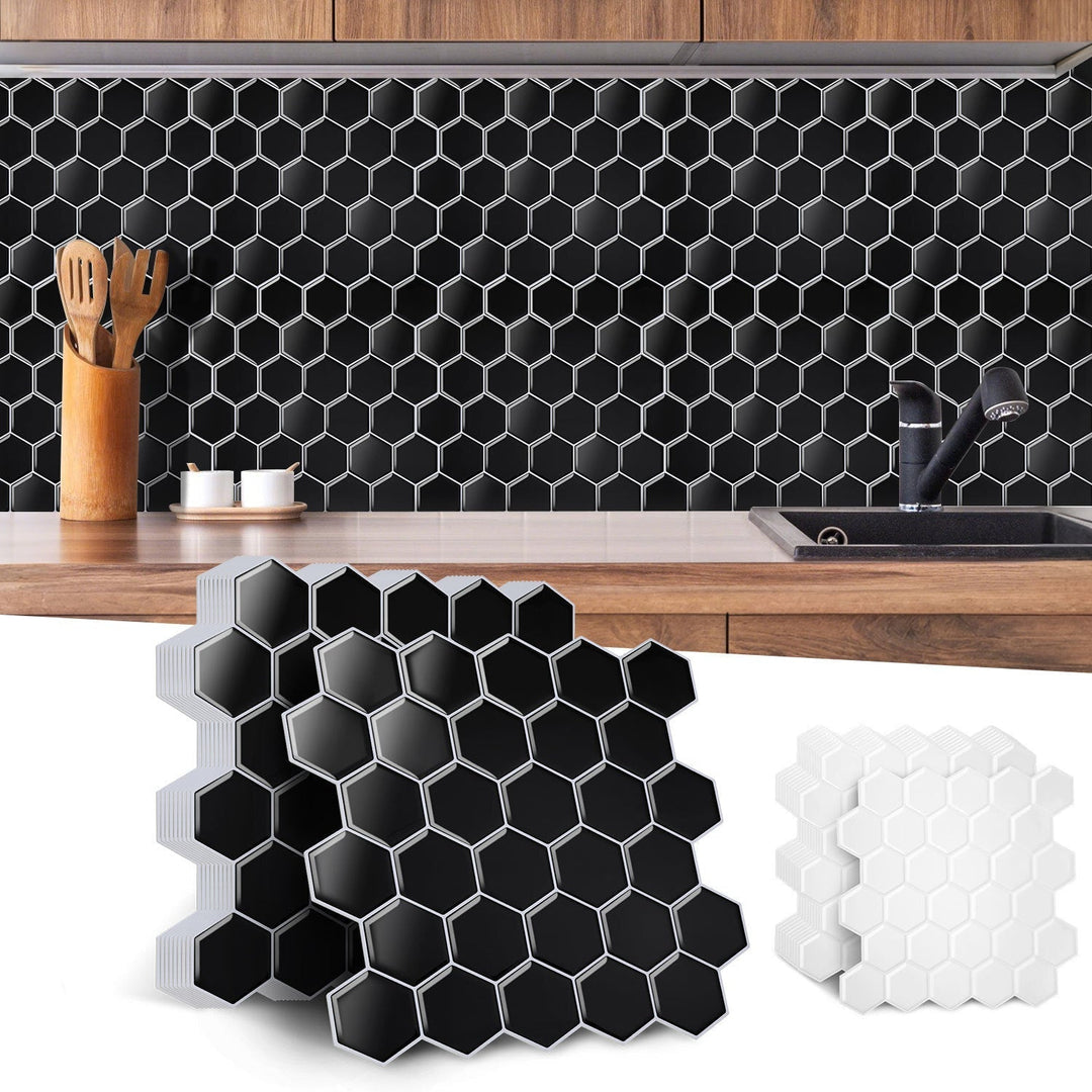 Self-adhesive tiles 10-piece set hexagon | Kalsten