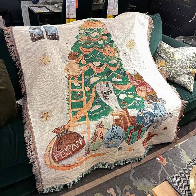 Skanto | Christmas Blanket with The Nutcracker, Soft Fleece, Perfect for Decoration and Winter Evenings