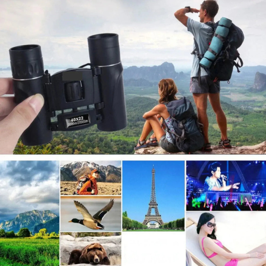 Folding binoculars 40x22 for travel and outdoor | Kalsten