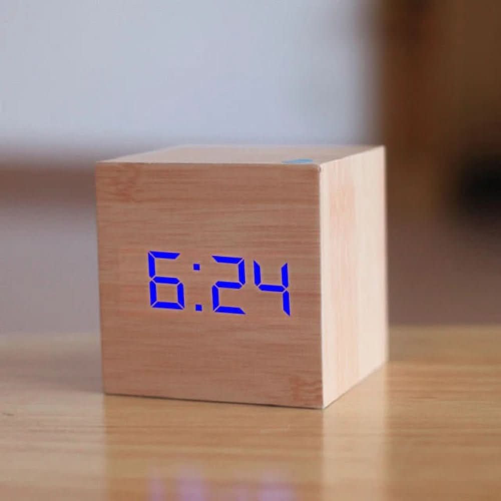 BowLift | Compact mini LED digital alarm clock for stylish rooms