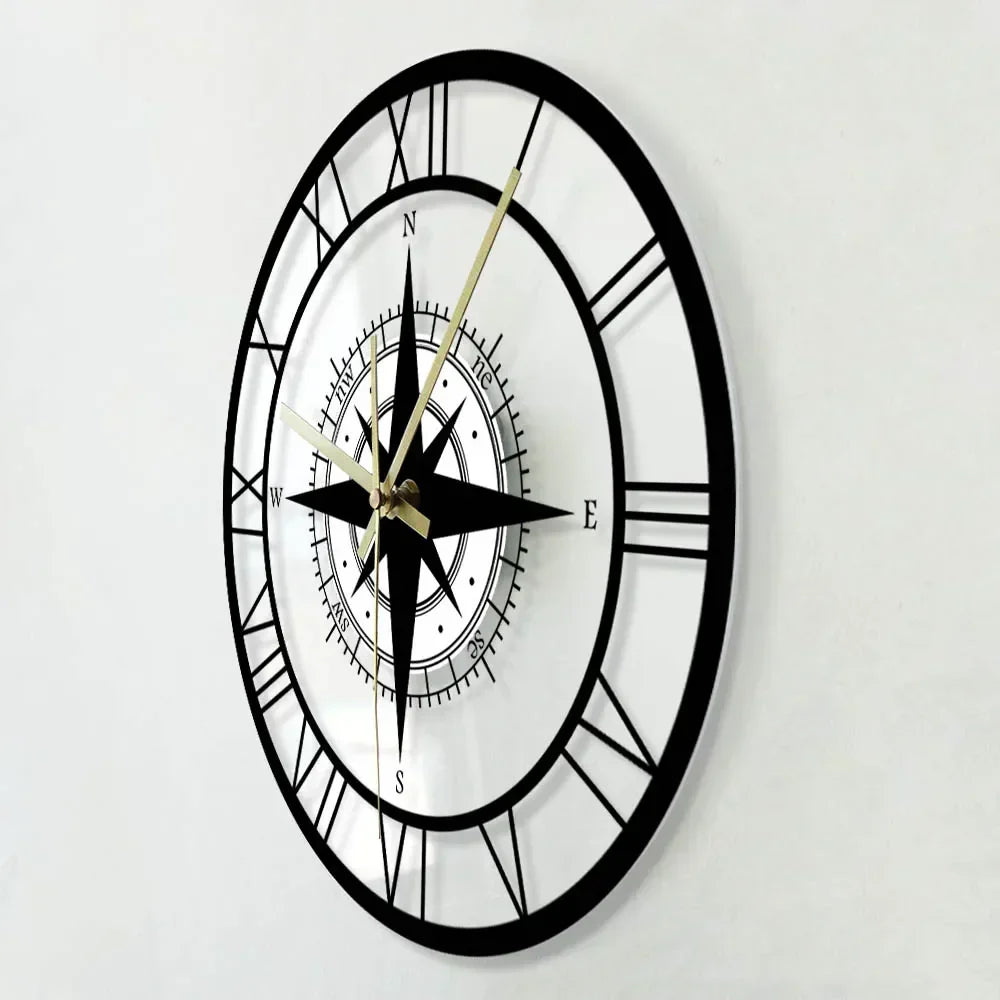 Kalsten | DirectionalChart - Nautical Compass Wall Clock