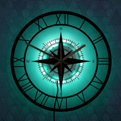 Kalsten | DirectionalChart - Nautical Compass Wall Clock