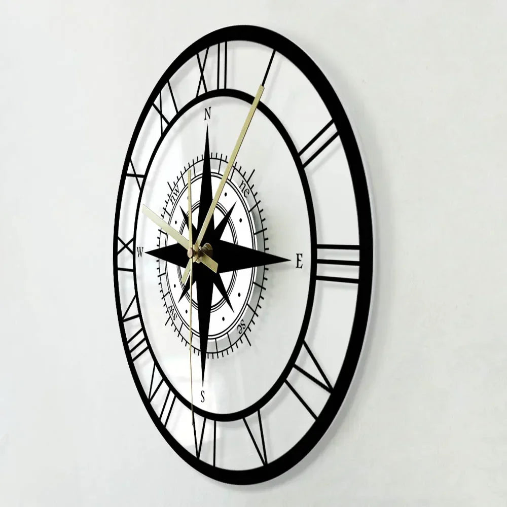 Skanto - Nautical Compass Wall Clock