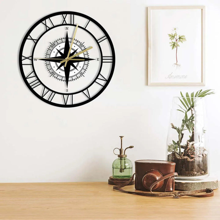 Kalsten | DirectionalChart - Nautical Compass Wall Clock