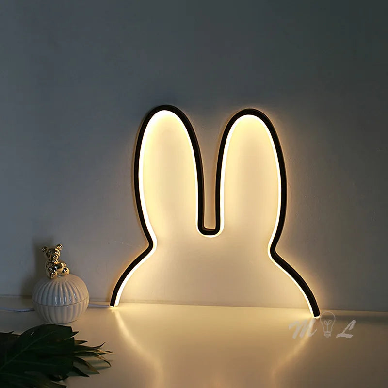 USB Rechargeable Rabbit Night Light with Ambient Lighting - BunnyLight | Kalsten