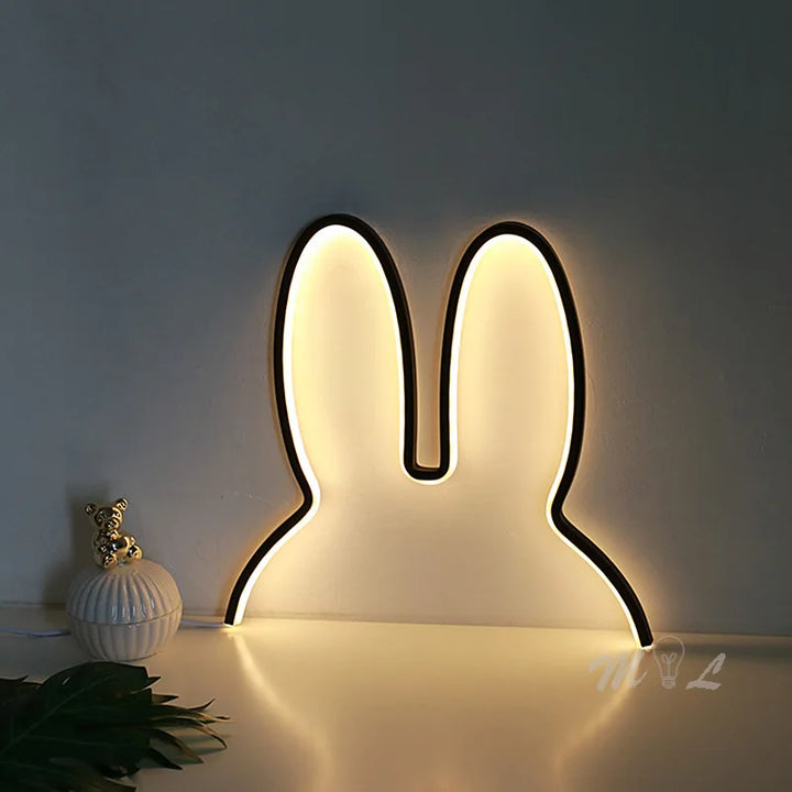 USB Rechargeable Rabbit Night Light with Ambient Lighting - BunnyLight | Kalsten