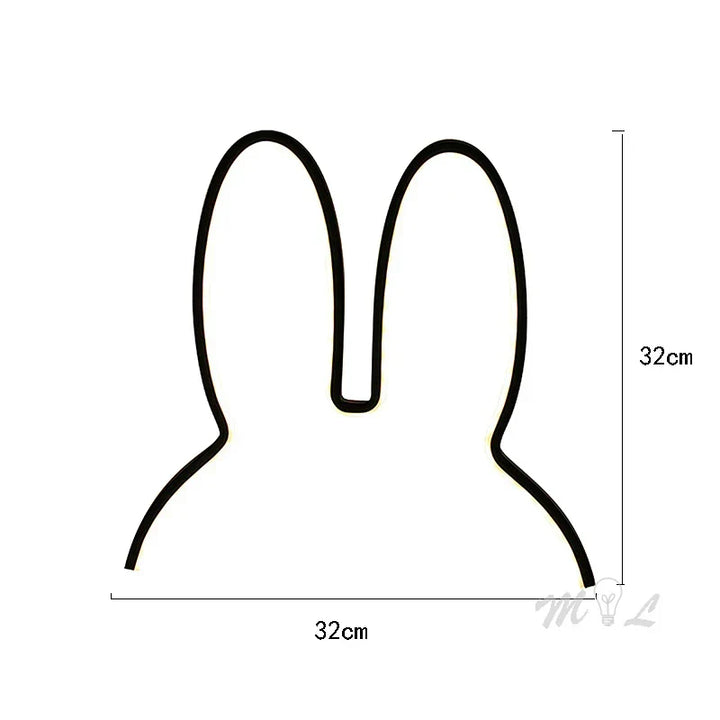 USB Rechargeable Rabbit Night Light with Ambient Lighting - BunnyLight | Kalsten