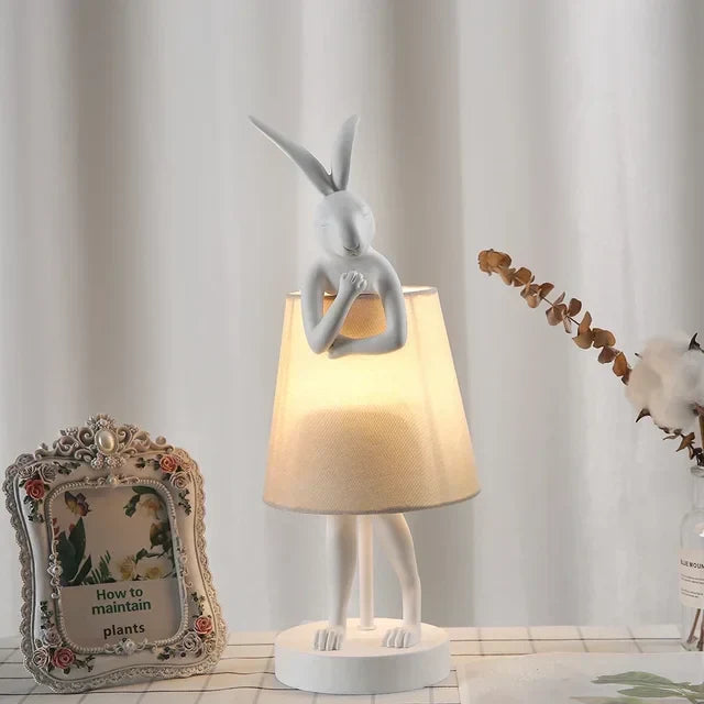 Rabbit Table Lamp – Dimmable LED Night Light in Modern Design for Kids' Room & Living Room | Kalsten