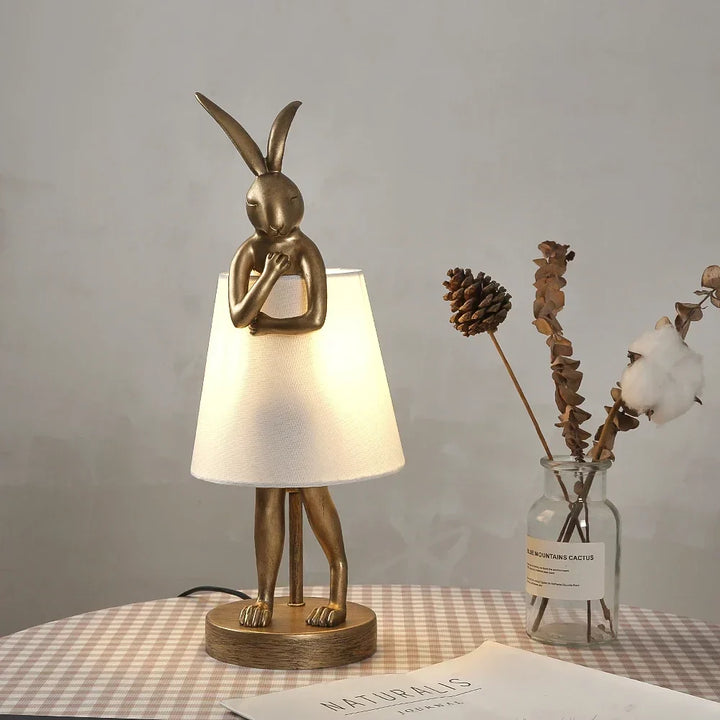 Rabbit Table Lamp – Dimmable LED Night Light in Modern Design for Kids' Room & Living Room | Kalsten