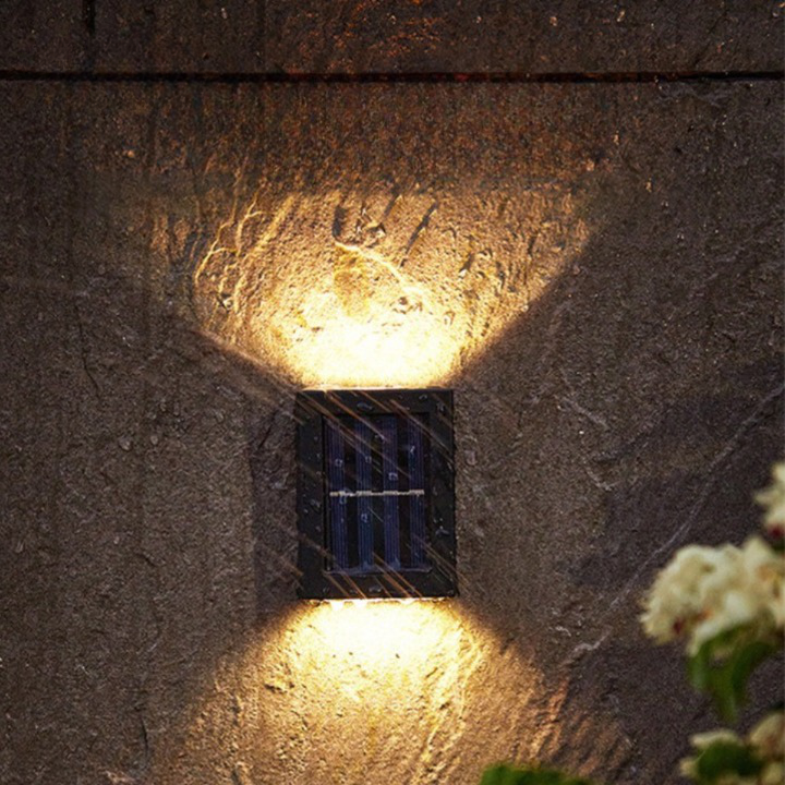 Modern Solar LED Outdoor Wall Lamp Kalsten