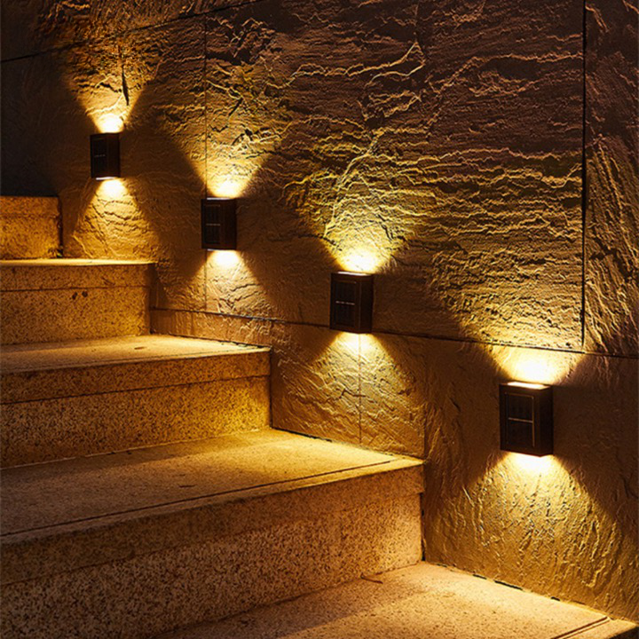 Modern Solar LED Outdoor Wall Lamp Kalsten