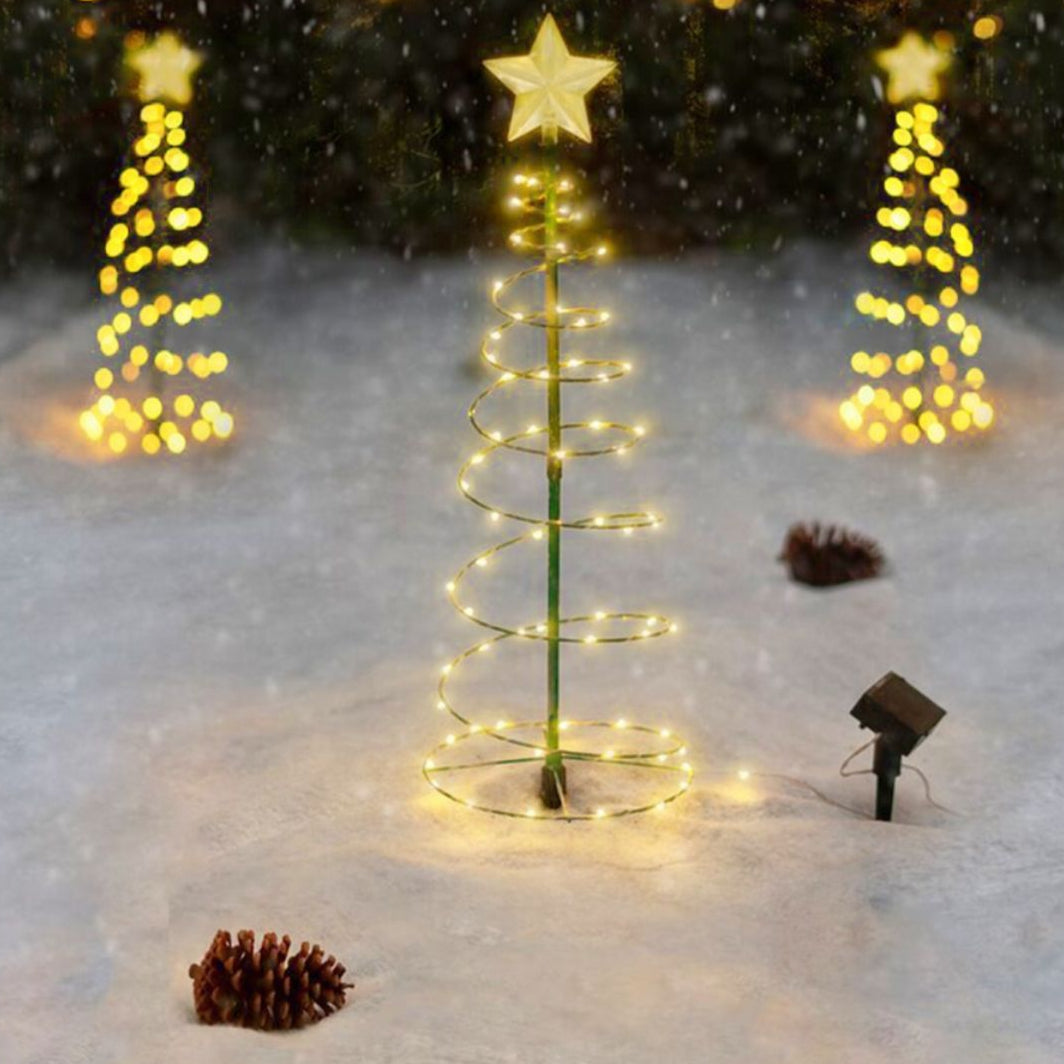 SolarGlow LED Outdoor Christmas Tree Lights