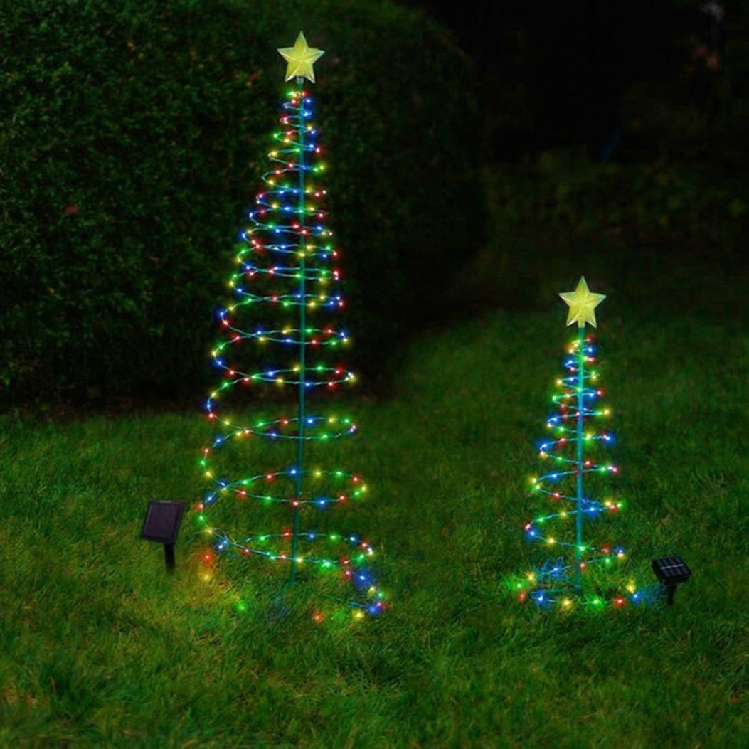 SolarGlow LED Outdoor Christmas Tree Lights