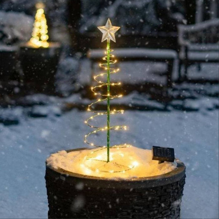 SolarGlow LED Outdoor Christmas Tree Lights