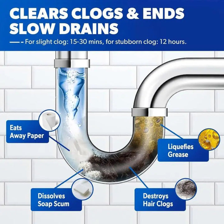 Kalsten | Powerful Drain Cleaner – Against Clogs & 99% of Germs