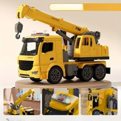 Skanto | Construction Vehicle with Lights, Sound, and Movable Crane Arm (Ages 3+)